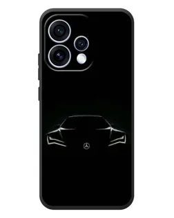 Чехол для OPPO Reno 15 с картинкой «Mercedes — силуэт авто»