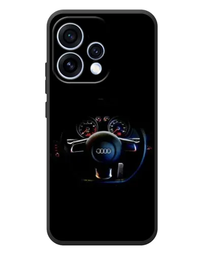 Чохол для OPPO Reno 15 з картинкою «Салон Audi — кермо»