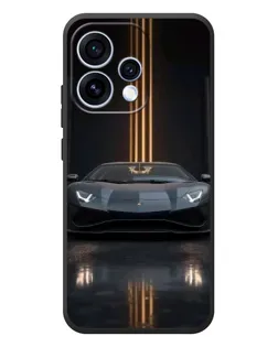 Чохол для OPPO Reno 15 з картинкою «Lamborghini золоті лінії»