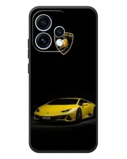 Чохол для OPPO Reno 15 з картинкою «Lamborghini жовтий акцент»