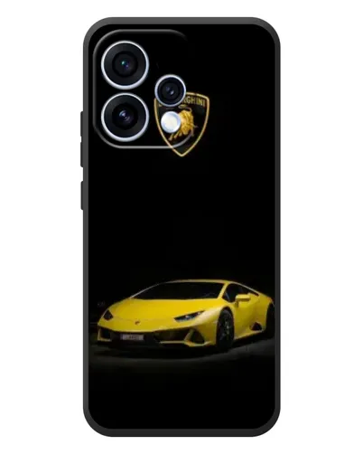 Чохол для OPPO Reno 15 з картинкою «Lamborghini жовтий акцент»