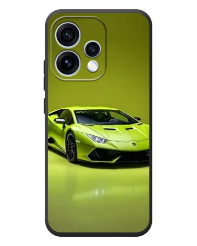 Чохол для OPPO Reno 15 з картинкою «Салатовий Lamborghini Huracan»