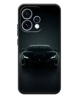 Чохол для OPPO Reno 15 з картинкою «Чорний Lamborghini Aventador»