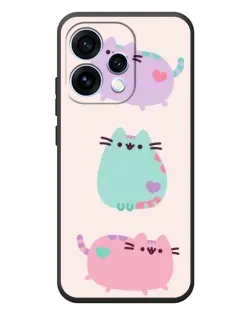 Чохол для OPPO Reno 15 з картинкою «Pusheen тріо»