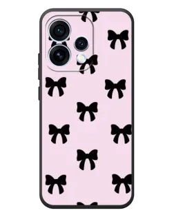 Чохол для OPPO Reno 15 з картинкою «Чорні банти Coquette»