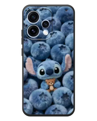Чехол для OPPO Reno 15 с картинкой «Стич и голубика»
