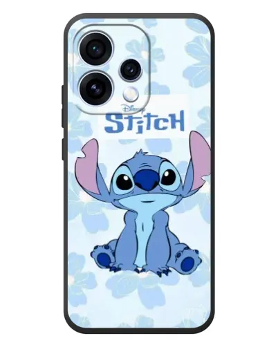 Чехол для OPPO Reno 15 с картинкой «Stitch среди цветов»