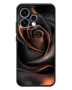 Чохол для OPPO Reno 15 з картинкою «Шовкова чорна троянда»