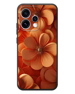 Чохол для OPPO Reno 15 з картинкою «Помаранчева макро квітка»