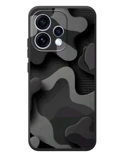 Чохол для OPPO Reno 15 з картинкою «Темний абстрактний камуфляж»