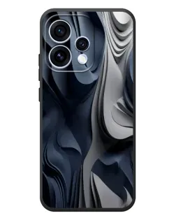 Чохол для OPPO Reno 15 з картинкою «Об'ємні сині складки»