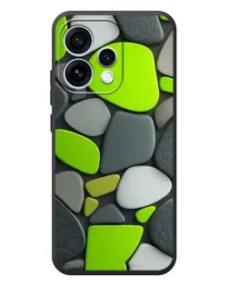 Чохол для OPPO Reno 15 з картинкою «Яскрава неонова галька»