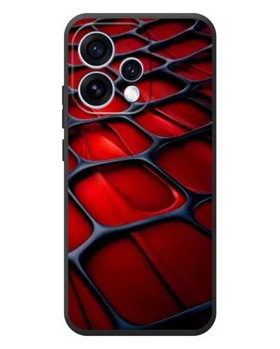 Чохол для OPPO Reno 15 з картинкою «Червона глянцева сітка»