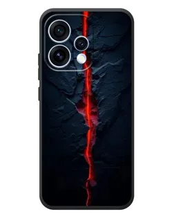Чохол для OPPO Reno 15 з картинкою «Червона лавова тріщина»
