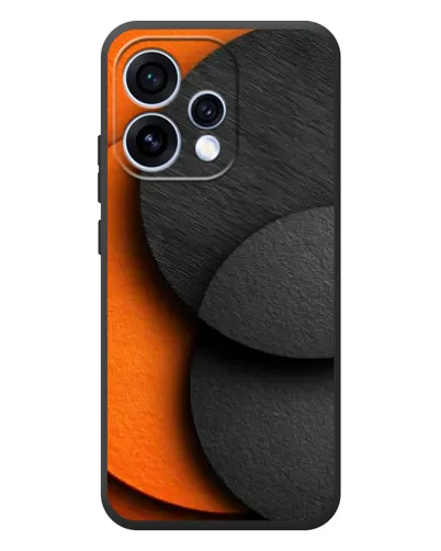 Чохол для OPPO Reno 15 з картинкою «Геометрія помаранчевих кіл»
