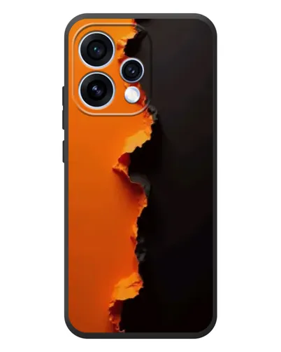 Чохол для OPPO Reno 15 з картинкою «Помаранчевий розлом»
