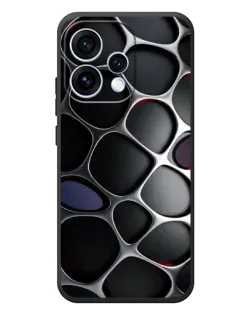 Чохол для OPPO Reno 15 з картинкою «Об'ємна темна решітка»