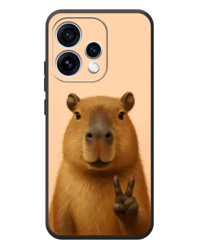 Чехол для OPPO Reno 15 с картинкой «Капибара виктория»