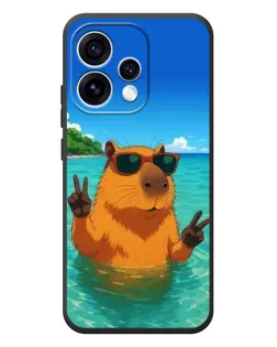 Чехол для OPPO Reno 15 с картинкой «Морская капибара» Чехол для OPPO Reno 15 с картинкой «Морская капибара»