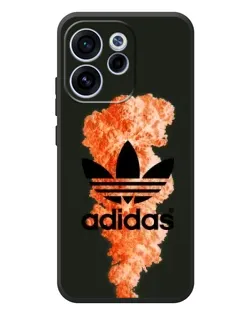 Чехол для OPPO Reno 15F с картинкой «Оранжевый дым Adidas» Чехол для OPPO Reno 15F с картинкой «Оранжевый дым Adidas»