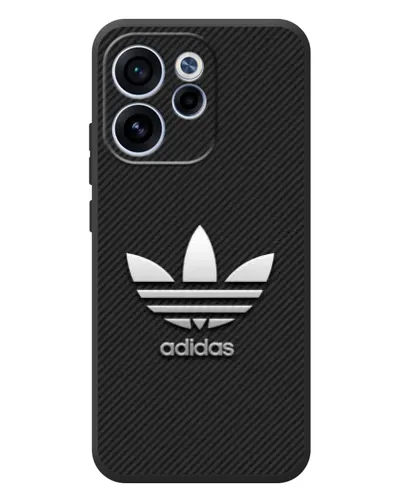 Чехол для OPPO Reno 15F с картинкой «Adidas Карбоновая текстура» Чехол для OPPO Reno 15F с картинкой «Adidas Карбоновая текстура»