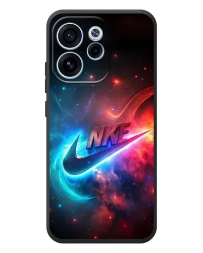 Чехол для OPPO Reno 15F с картинкой «Огненный логотип Nike»