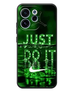 Чехол для OPPO Reno 15F с картинкой «Зеленый неоновый Nike»