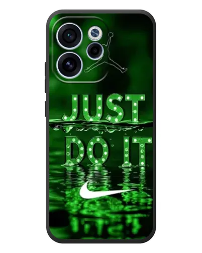 Чехол для OPPO Reno 15F с картинкой «Зеленый неоновый Nike»