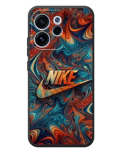 Чехол для OPPO Reno 15F с картинкой «Nike в абстракции»
