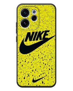 Чехол для OPPO Reno 15F с картинкой «Желтый текстурный Nike»