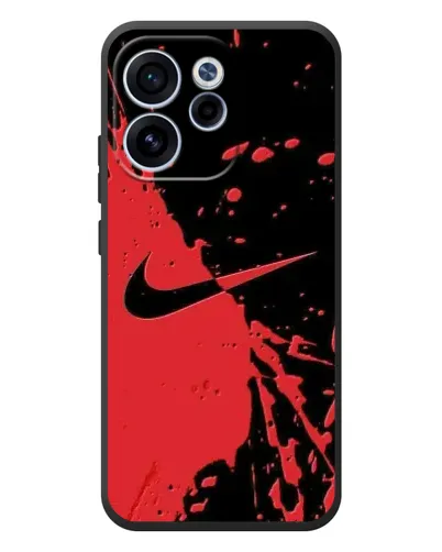 Чехол для OPPO Reno 15F с картинкой «Красные брызги Nike» Чехол для OPPO Reno 15F с картинкой «Красные брызги Nike»