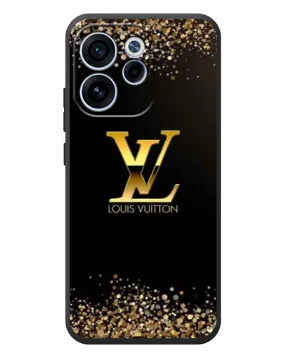 Чехол для OPPO Reno 15F с картинкой «LV — золотые искры»