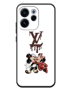 Чехол для OPPO Reno 15F с картинкой «LV и Микки Маус»