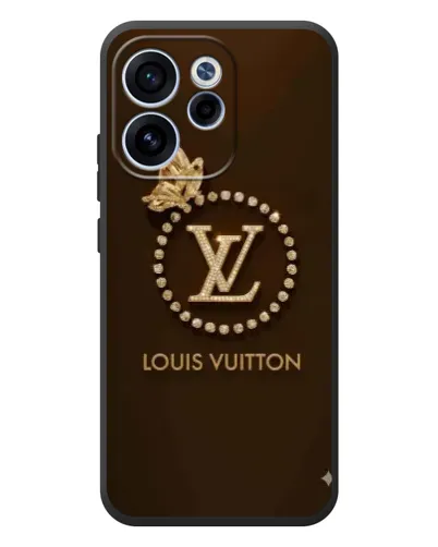 Чехол для OPPO Reno 15F с картинкой «LV — золотая печать»