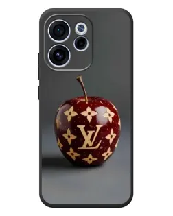 Чехол для OPPO Reno 15F с картинкой «Красное яблоко LV»