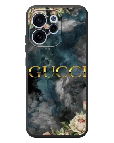 Чехол для OPPO Reno 15F с картинкой «Абстрактные цветы Gucci» Чехол для OPPO Reno 15F с картинкой «Абстрактные цветы Gucci»