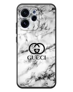 Чохол для OPPO Reno 15F з картинкою «Gucci — мармуровий шик»