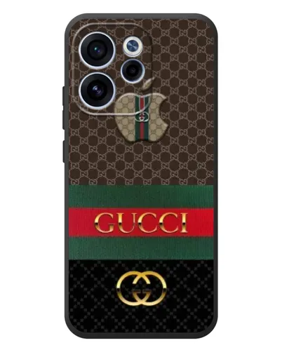 Чехол для OPPO Reno 15F с картинкой «Gucci — брендированный десерт» Чехол для OPPO Reno 15F с картинкой «Gucci — брендированный десерт»