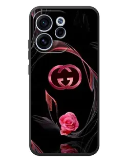 Чохол для OPPO Reno 15F з картинкою «Gucci — неонова троянда»