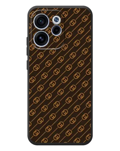 Чехол для OPPO Reno 15F с картинкой «Gucci — золотые диагонали» Чехол для OPPO Reno 15F с картинкой «Gucci — золотые диагонали»
