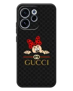 Чохол для OPPO Reno 15F з картинкою «Мінні Маус Gucci — чорний»