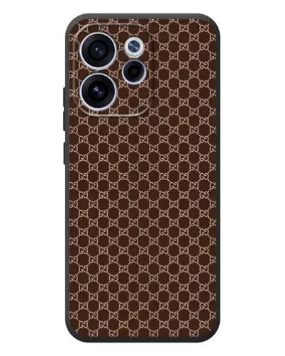Чехол для OPPO Reno 15F с картинкой «Gucci — шоколадная сетка» Чехол для OPPO Reno 15F с картинкой «Gucci — шоколадная сетка»