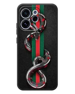 Чохол для OPPO Reno 15F з картинкою «Gucci — змія на смузі»