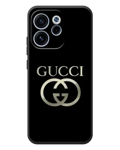 Чехол для OPPO Reno 15F с картинкой «Gucci — золото на черном» Чехол для OPPO Reno 15F с картинкой «Gucci — золото на черном»