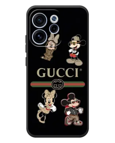Чехол для OPPO Reno 15F с картинкой «Gucci — герои Disney и монограмма» Чехол для OPPO Reno 15F с картинкой «Gucci — герои Disney и монограмма»
