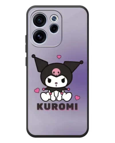 Чехол для OPPO Reno 15F с картинкой «Kuromi — фиолетовый арт»