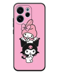 Чехол для OPPO Reno 15F с картинкой «My Melody и Kuromi»