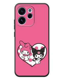 Чехол для OPPO Reno 15F с картинкой «Kuromi и My Melody»