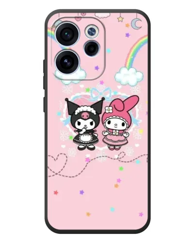 Чехол для OPPO Reno 15F с картинкой «My Melody и Kuromi»
