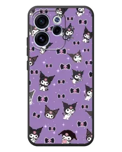 Чехол для OPPO Reno 15F с картинкой «Kuromi — паттерн»